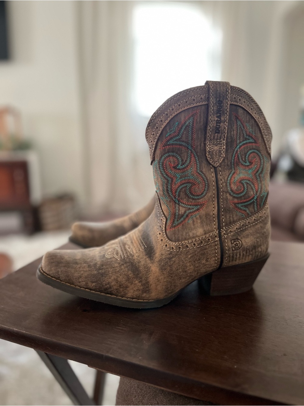 Durango Women's Driftwood Western Booties - Snip Toe